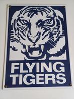 flying tiger luchtvaart maatschappij emaille reclamebord, Ophalen of Verzenden, Gebruikt, Reclamebord