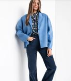 American Vintage tof blauw jasje wolmix mt XS/S (M) ZGAN, Ophalen, Blauw, Zo goed als nieuw, Maat 36 (S)