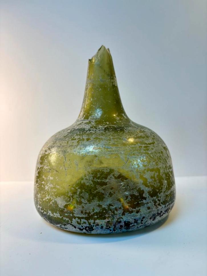 Antieke Kattekop Fles 1720-1740, Antiek en Kunst, Antiek | Glas en Kristal, Ophalen of Verzenden