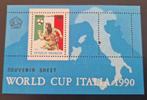 Indonesië 1990 - ZBL 1429 (Blok 91) - WK Voetbal Italië -ao, Postzegels en Munten, Ophalen of Verzenden, Postfris, Zuidoost-Azië