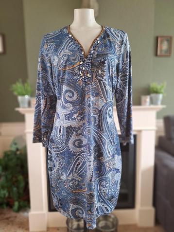 K-Design K design blauwe paisley jurk L | Gratis Verzenden beschikbaar voor biedingen