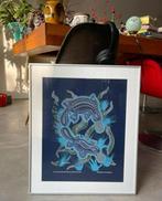 Aboriginal Art Platypus Vogelbekdier Danny Eastwood Zeefdruk, Antiek en Kunst, Kunst | Litho's en Zeefdrukken, Ophalen of Verzenden