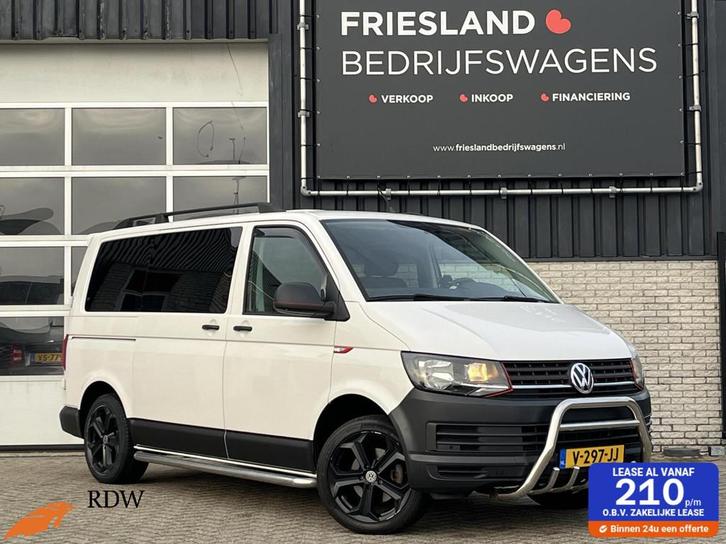 Volkswagen Transporter 2.0 TDI Dubbele Cabine Trekhaak/Carpl, Auto's, Bestelauto's, Bedrijf, Te koop, ABS, Achteruitrijcamera