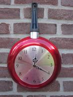 KEUKENKLOK KOEKEPAN 24 CM., Ophalen of Verzenden, Nieuw, Analoog, Wandklok