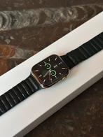 Apple Watch Series 7 - 45mm Gold Stainless steel/goud RVS, Ophalen of Verzenden, Gebruikt, Zwart, IOS