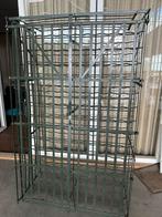 Metalen Wijnrek met Deur - Vintage Stijl, Huis en Inrichting, Woonaccessoires | Wijnrekken, Ophalen, Gebruikt, 25 flessen of meer