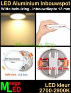 LED badkamer inbouw renovatie spot panel Rond wit 6 Watt WW, Ophalen of Verzenden, Nieuw, Wit, Overige typen