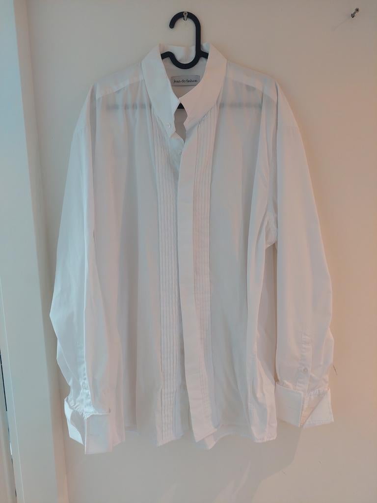 Witte blouse - Boerenbruiloft stijl, Wit, Ophalen of Verzenden, Zo goed als nieuw, Overige halswijdtes