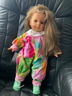 Mooie ZAPF CREATION pop met lang haar en bruine ogen(53cm), Ophalen, Zo goed als nieuw, Overige typen