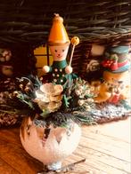 Kerstornament op antiek Kerstbal met knijper, Gebruikt, Ophalen of Verzenden
