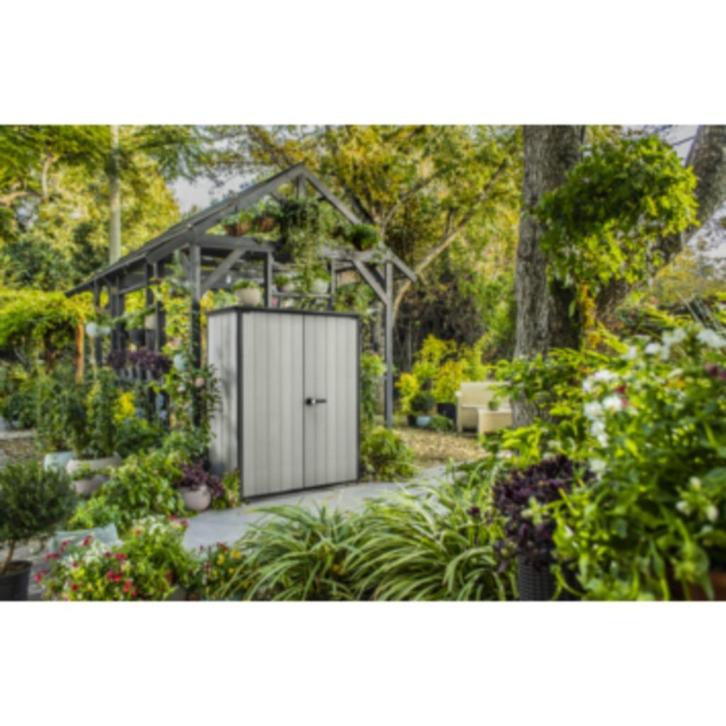 Keter High Store Plus Opbergkast 139,5 x 74 x 170 cm, Tuin en Terras, Bergingen en Tuinkasten, Nieuw, Overige typen, Kunststof