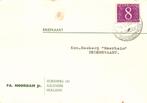 Fa. Noordam Jr., Aalsmeer - 05.1964 - briefkaart, Postzegels en Munten, Ophalen of Verzenden, Briefkaart