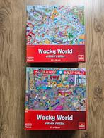 2 Goliath Wacky World puzzels, Hobby en Vrije tijd, Denksport en Puzzels, Verzenden, 500 t/m 1500 stukjes, Zo goed als nieuw, Legpuzzel