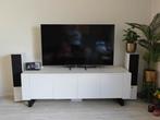 TV audio meubel met 4 deuren - wit, Huis en Inrichting, Kasten | Televisiemeubels, Ophalen, Gebruikt, 50 tot 75 cm, Minder dan 100 cm
