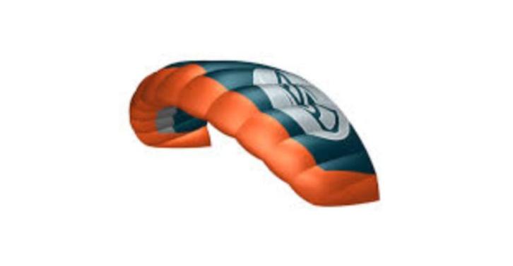 Flysurfer Viron 4 meter inclusief connect bar, Watersport en Boten, Kitesurfen, Zo goed als nieuw, Kite, 4 m² of minder, Geen board