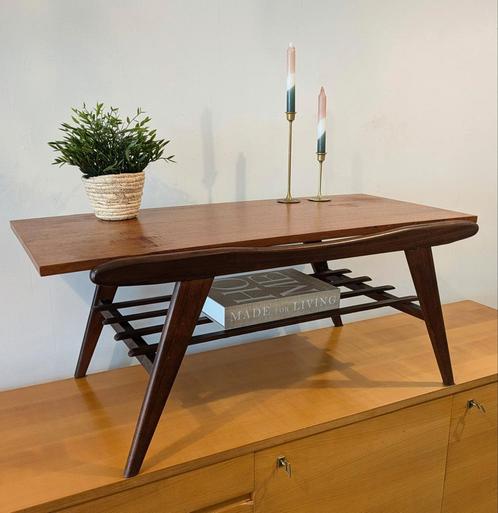 Mooie vintage salontafel, Huis en Inrichting, Tafels | Salontafels, Zo goed als nieuw, Minder dan 50 cm, 50 tot 100 cm, 100 tot 150 cm