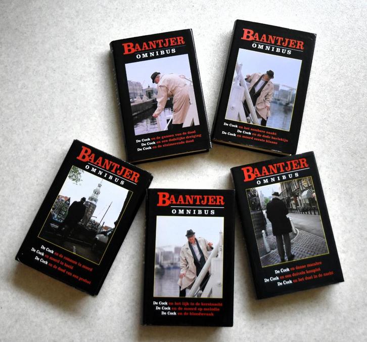 5 stuks Baantjer Omnibus, Boeken, Detectives, Gelezen, Ophalen of Verzenden