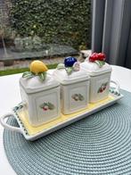 Villeroy & Boch French Garden jampot set van 3, Huis en Inrichting, Keuken | Servies, Ophalen of Verzenden, Zo goed als nieuw
