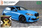 Bmw 1-serie 118i | Geen import | M pakket | Navi | Compleet, 65 €/maand, Gebruikt, Blauw, Leder en Stof
