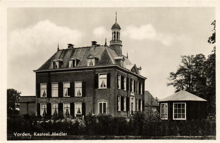 Vorden, Kasteel Medler - ongelopen, Verzamelen, Ansichtkaarten | Nederland, Ongelopen, Gelderland, Voor 1920, Ophalen of Verzenden