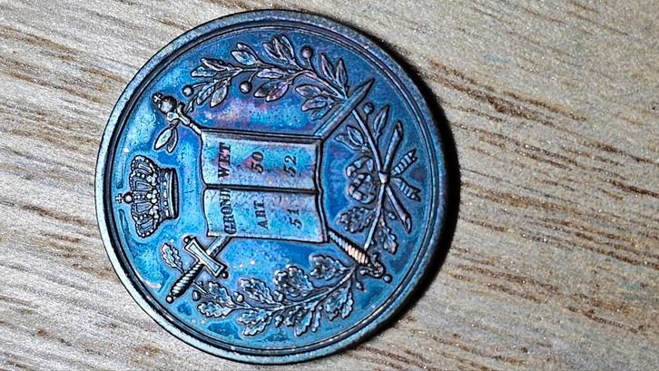 Inhuldigingsmunt willem 3, Postzegels en Munten, Munten | Nederland, Koning Willem III, Ophalen of Verzenden