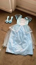 Prinsessenjurk met hakjes/schoentjes (lichtblauw) mt 128-134, Kinderen en Baby's, Carnavalskleding en Verkleedspullen, Jongen of Meisje