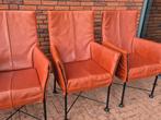 4 x Montis Chaplin Design eetkamerstoelen in Buffalo Maron L, Huis en Inrichting, Stoelen, Ophalen, Zo goed als nieuw, Vier, Gerard vd berg label leolux rolf benz  stijl