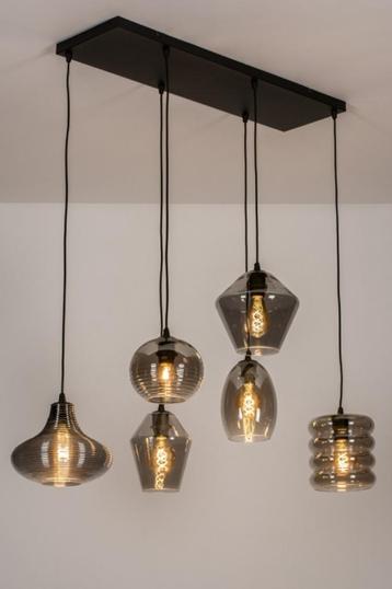 hanglamp 112cm rookglas eettafel vide hal bar tafel lamp beschikbaar voor biedingen
