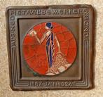 Plaquette 40 jaar Ned. Metaal bewerkers Bond, Antiek en Kunst, Ophalen of Verzenden