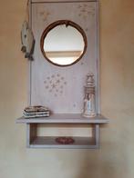 Spiegel met plankje, Huis en Inrichting, Woonaccessoires | Spiegels, Ophalen, Minder dan 50 cm, Gebruikt, Minder dan 100 cm