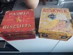 Vintage Koekblikken: Patria Biscuits & Biscuit Van Delft, Antiek en Kunst, Ophalen of Verzenden