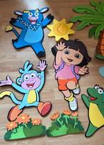 Dora Explorer en vrienden wanddecoratie, Ophalen of Verzenden, Gebruikt