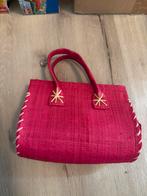 Klein roze handtasje - riet - zgan - met rits, Sieraden, Tassen en Uiterlijk, Tassen | Damestassen, Ophalen of Verzenden, Zo goed als nieuw