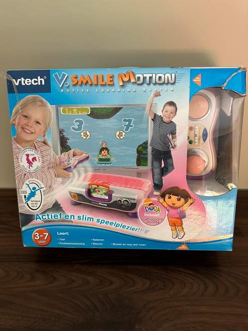 V Tech V Smile Motion met Spelletje Dora, Kinderen en Baby's, Speelgoed | Educatief en Creatief, Zo goed als nieuw, Taal en Lezen
