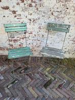 2 franse brocante bistrostoelen/ allegonda, Ophalen of Verzenden