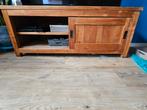 Houten TV-kast met schuifdeur, Gebruikt, 100 tot 150 cm, Minder dan 100 cm, Modern