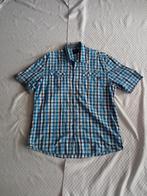 PME Legend overhemd korte mouw 3XL / Xxxl blauw geruit, Pall Mall PME Legend, Zo goed als nieuw, Overige halswijdtes, Verzenden