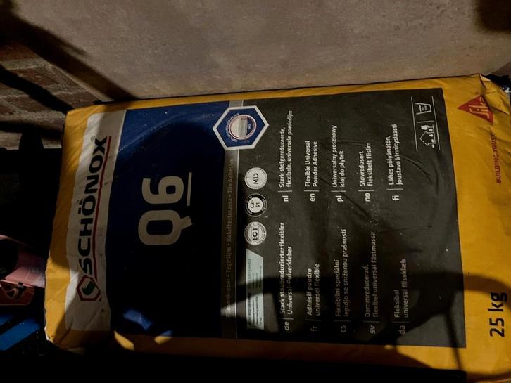 Tegellijm Prof. Q6 + voegsel (badkamer of wc 15-20 m2), Doe-het-zelf en Verbouw, Tegels, Nieuw, Overige typen, Overige materialen