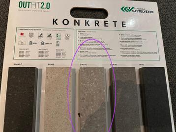 Konkrete keramische terrastegels 1m2  per stuk beschikbaar voor biedingen