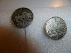 2 stuks Mooie blank metaal 1839-1964 Speldje + Broche, Ophalen of Verzenden, Zo goed als nieuw, Overige onderwerpen