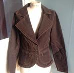 Bruine denim blazer mt S, Kleding | Dames, Jasjes, Kostuums en Pakken, Bruin, Ophalen of Verzenden, Zo goed als nieuw, Maat 36 (S)