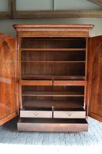 Prachtige strakke antieke mahonie houten poortkast., Antiek en Kunst, Verzenden