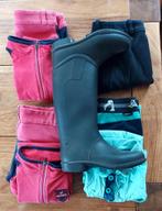 Paardrijkleding +- 128 en laarzen mt.31, Ophalen, Gebruikt, Kinderen, Recreatie