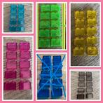 10 lego basis blokjes 1x2 transparant in 5 kleuren, Ophalen of Verzenden, Nieuw, Losse stenen, Lego