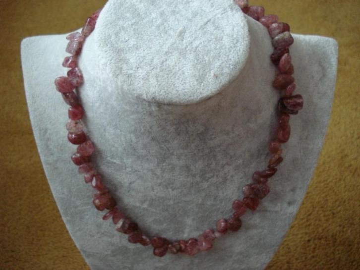 Kwarts collier, Sieraden, Tassen en Uiterlijk, Kettingen, Nieuw, Steen of Mineraal, Overige kleuren, Met edelsteen, Ophalen of Verzenden