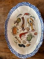 Majolica vintage zeevruchten schaal Italië. Jaren 70, Antiek en Kunst, Ophalen