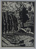 Mooie heldere houtsnede Frans Masereel ruiter  Frans Laurent, Antiek en Kunst, Ophalen of Verzenden