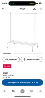 Handig kledingrek met wielen, Kleding | Dames, Kledingrekken, Ophalen, Met wielen, Zo goed als nieuw