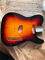 Telecaster body  “ 3 tone sunburst” Elzen nieuwww, Verzenden, Zo goed als nieuw, Elektrische gitaar