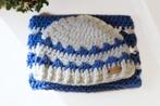 Creme met blauwe muts en colsjaal baby nieuw, Kinderen en Baby's, Babykleding | Mutsen, Sjaals en Wanten, Handgemaakt, Nieuw, Ophalen of Verzenden